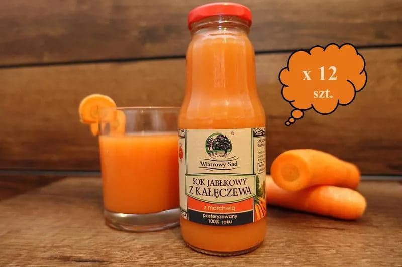 Sok jabłkowy z marchwią 12 szt.
