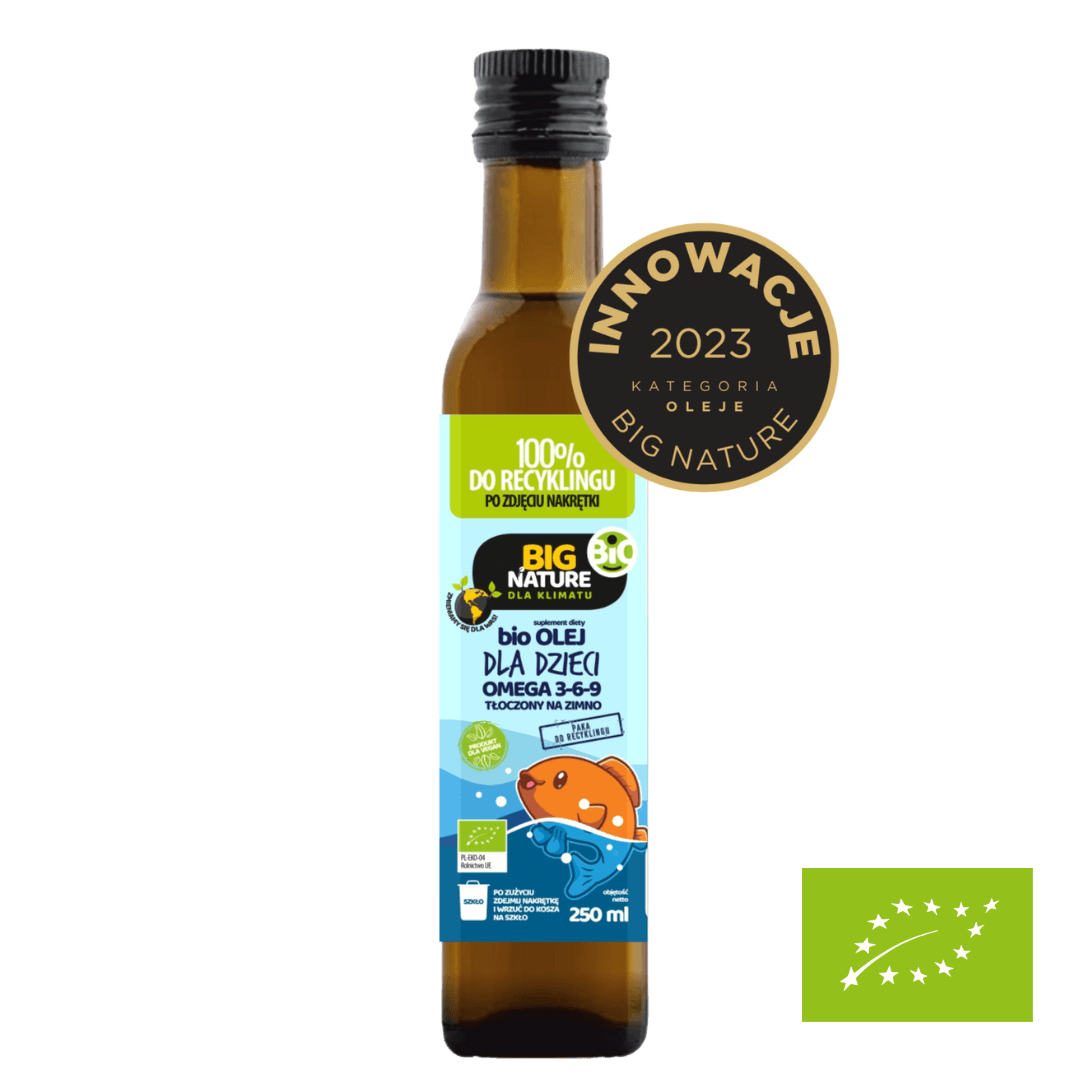 Olej Omega 369 dla dzieci tłoczony na zimno BIO 250 ml