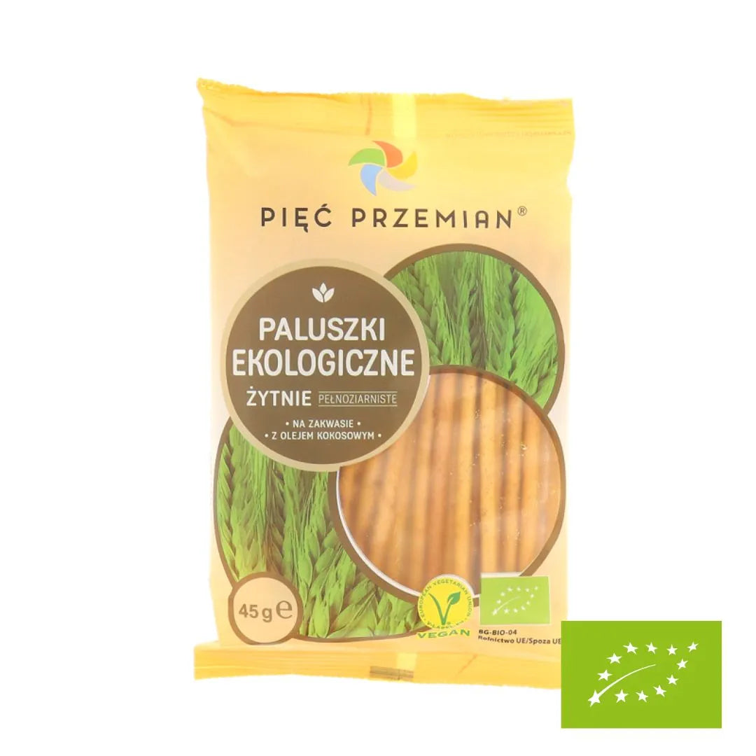 Paluszki żytnie pełnoziarniste BIO 45 g