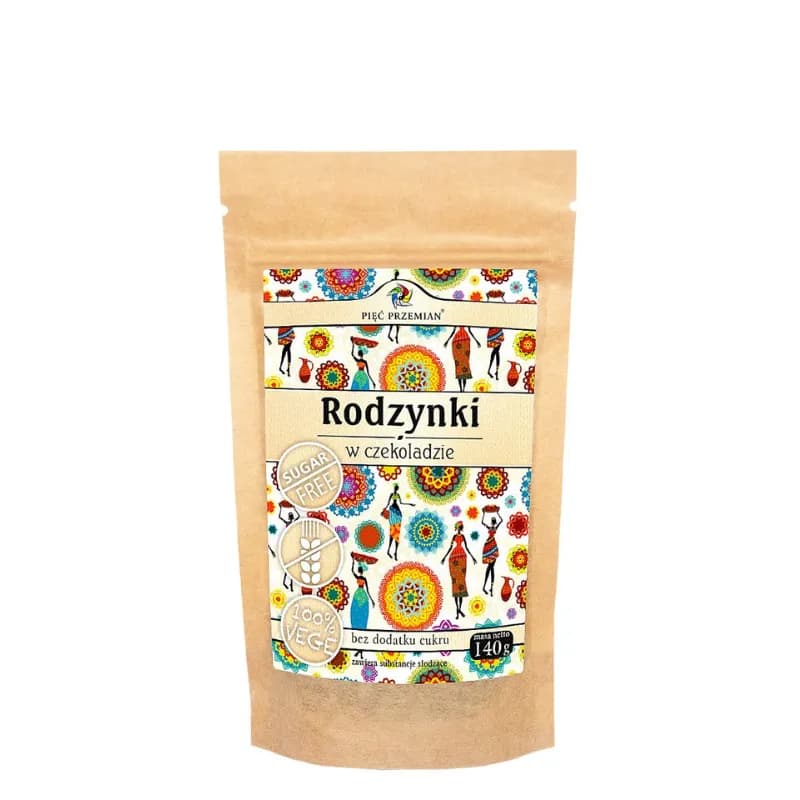 Rodzynki w czekoladzie bez cukru 140 g