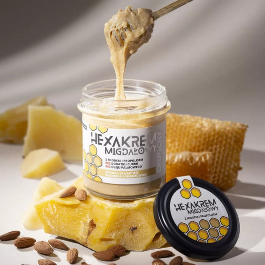 HEXAKREM CRUNCHY migdałowy z miodem i propolisem 320 g