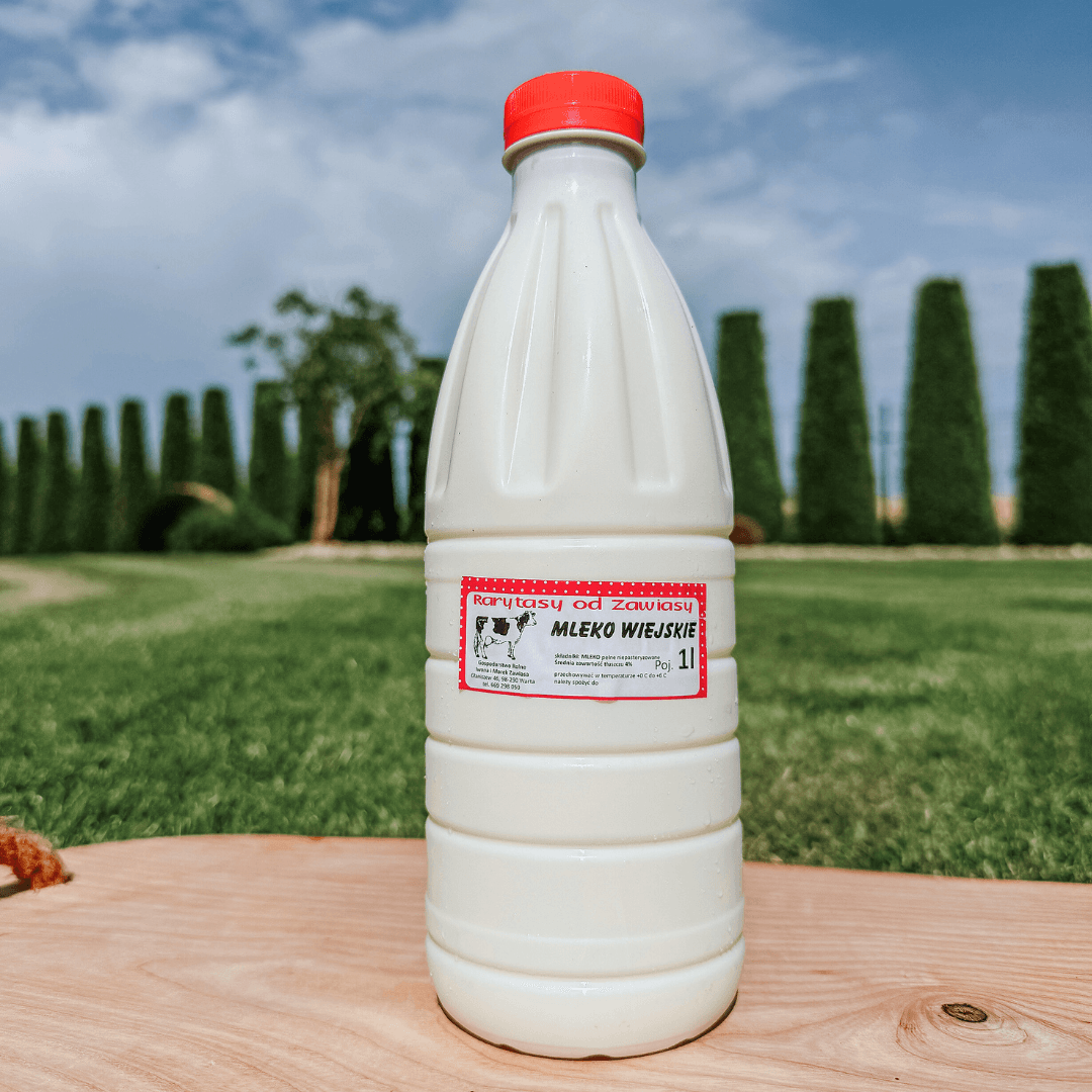 Mleko wiejskie niepasteryzowane ok. 4% 1 l