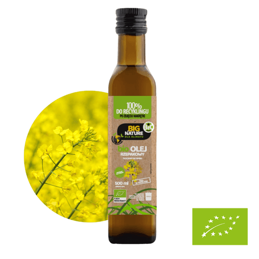 Olej z rzepaku tłoczony na zimno BIO 500 ml
