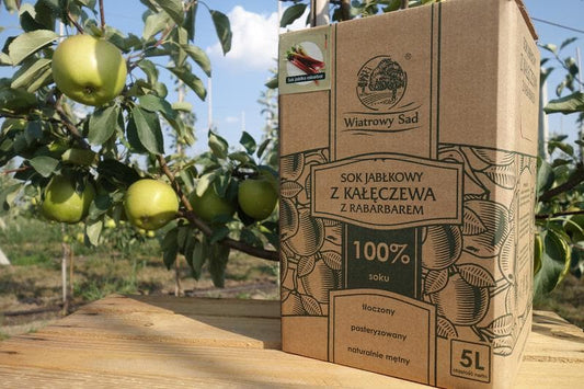Sok jabłkowy z rabarbarem 5 l