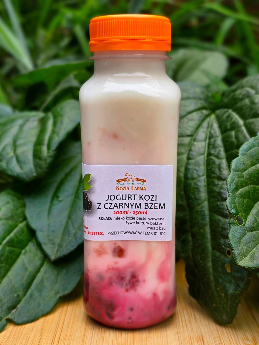 Jogurt kozi z czarnym bzem 250 ml