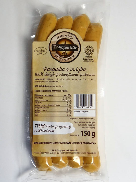 Parówka deli.100% indyk 150 g
