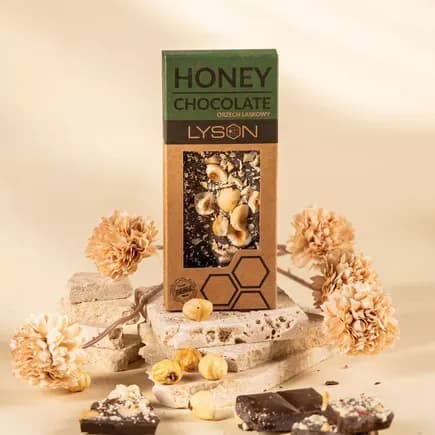 Czekolada z miodem i orzechami laskowymi 50 g